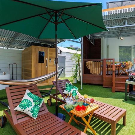 新規オープン サウナ Bbq ジャグジー付き 最大7名 無料駐車場4台 ビーチまで車で5分 Sky House Villa Uruma Exterior foto